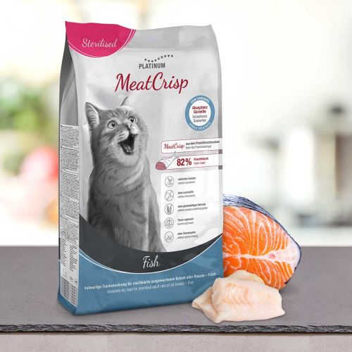 Platinum MeatCrisp Strerilised Fish - Ryby pre kastrované mačky