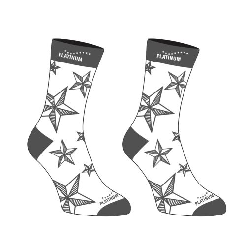 Platinové ponožky - klasické - GREY