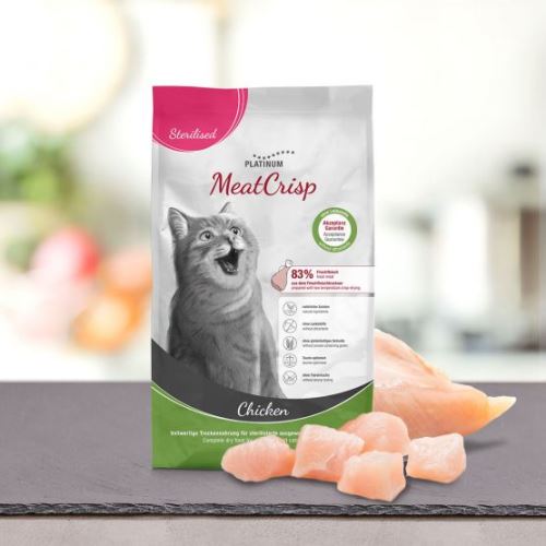 Platinum MeatCrisp Sterilizované kuracie mäso - kuracie mäso pre kastrované mačky